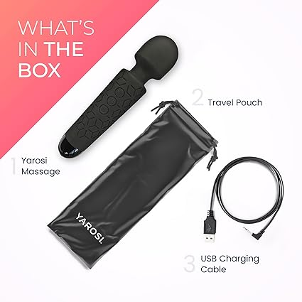 Micro Personal Massage Wand Smallest Strongest Handheld Cordless Massager, Strong Powerful Compact Perfect For Travel, Magic Stress Away, All Body Back Legs Hand Pains Sports Recovery