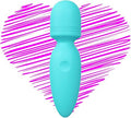 Mini Wand Massager,Small Cordless Handheld Massager with 10 Quiet Vibration Modes, Personal Handheld Rechargeable Massager for Neck Shoulder Back Body